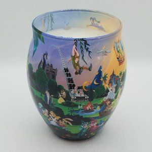 Vintage Disney Ride The World Glow Candle 4" Brand New Never Burned Nost…